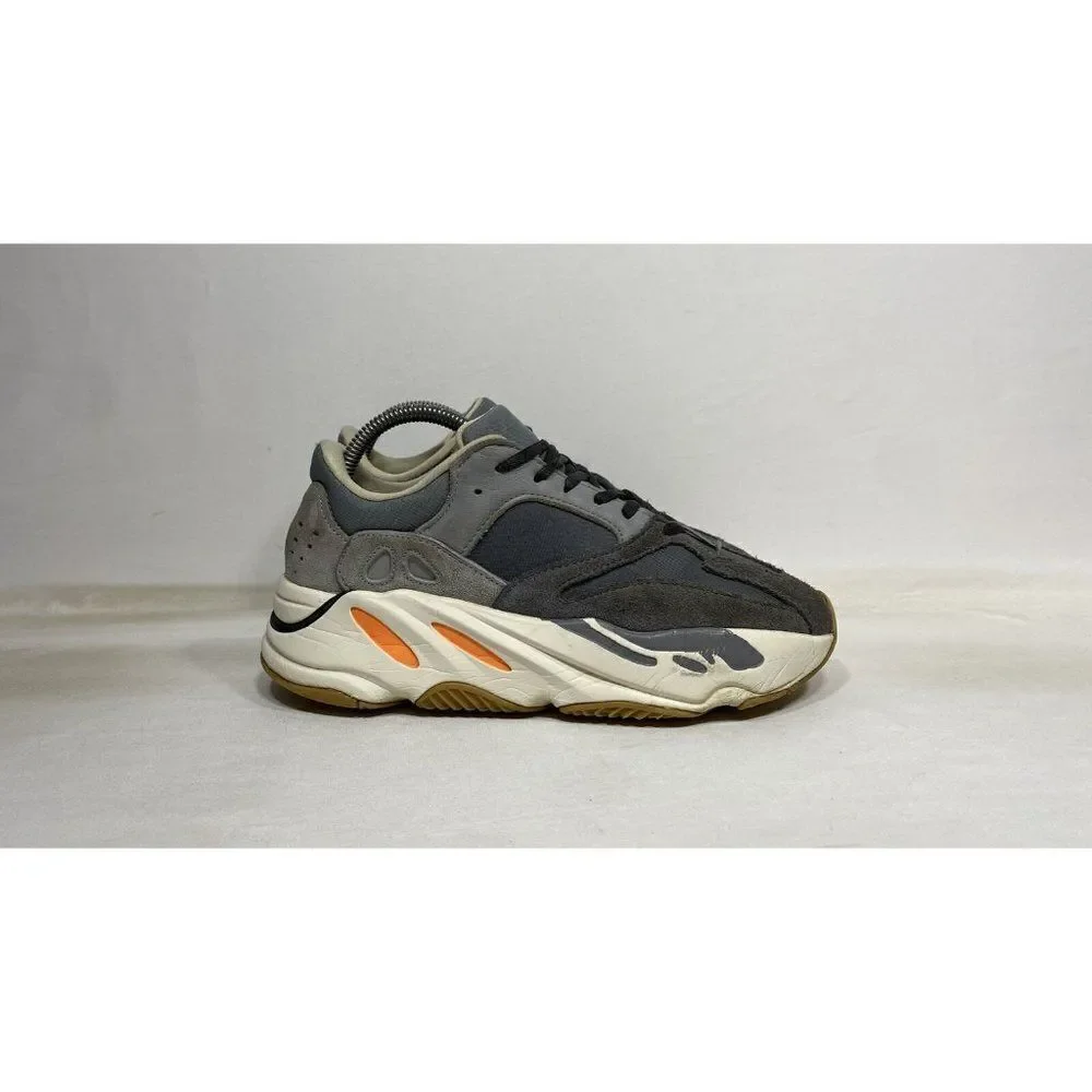 adidas Men’s Athletic Shoes – Gray, Dark Gray & Orange Accents